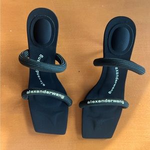 Alexander Wang - Jessie  logo-print mules